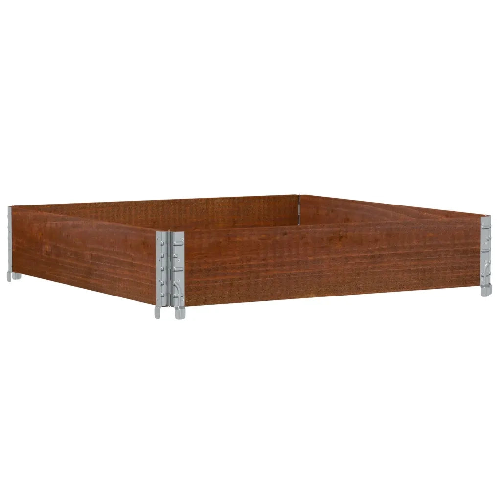 Fioriera da Giardino Marrone 100x100 cm Legno Massello di Pino 3295398