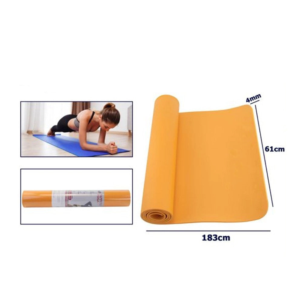 Trade Shop - Tappetino Yoga In Eva 61x183x0.4 Cm Tappeto Aerobica Fitness Pilates Palestra -