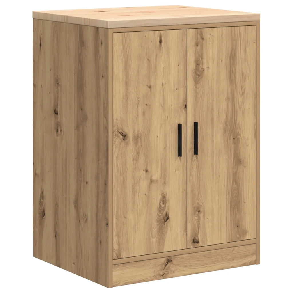 Armadietto per Garage in Rovere Artigianale 60x51x85 cm