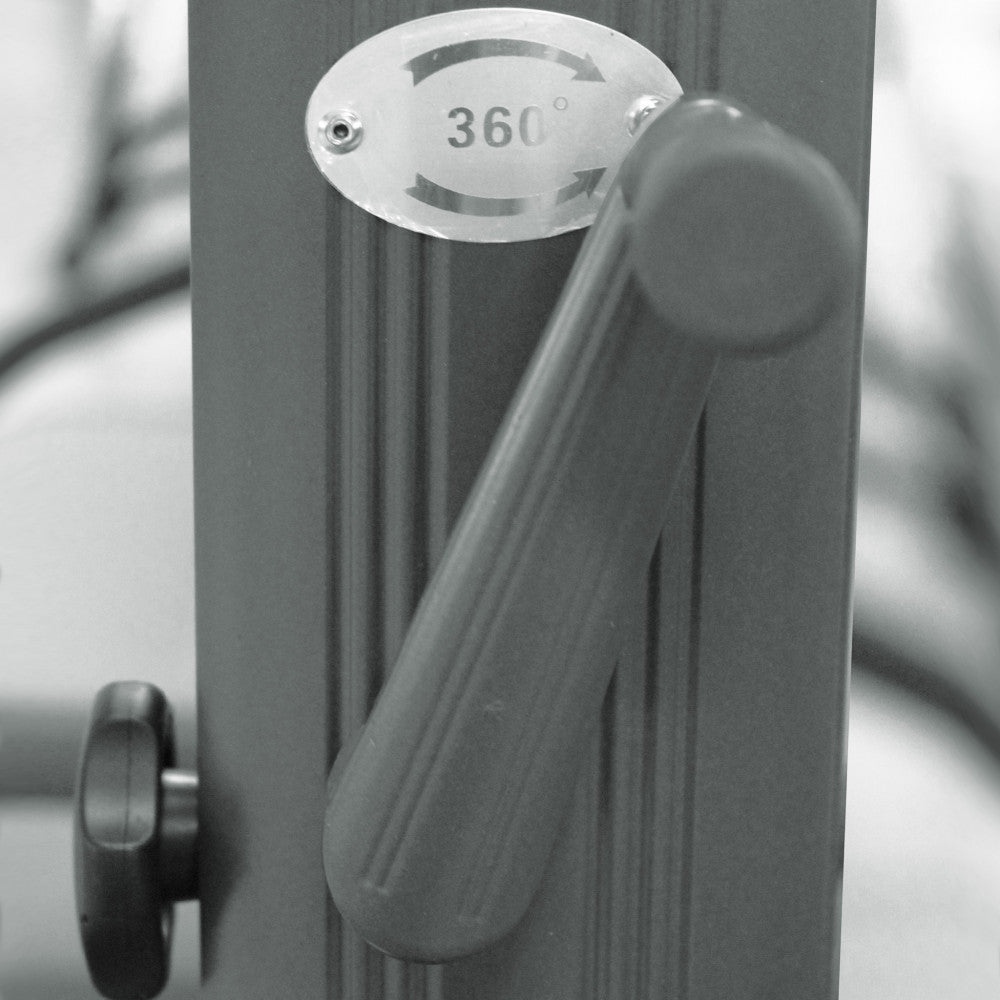 Ombrellone da Giardino Nettuno Lux Decentrato 3x4 m in Alluminio Nero Telo Grigio Scuro