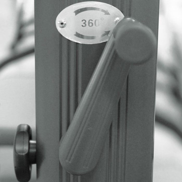 Ombrellone da Giardino Nettuno Lux Decentrato 3x4 m in Alluminio Nero Telo Grigio Scuro