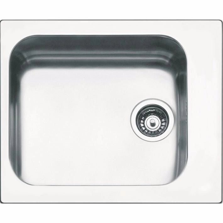 Apell TO58IBC Torino Lavello da incasso 1 vasca Acciaio inox spazzolato 58x50 cm colore Acciaio inox