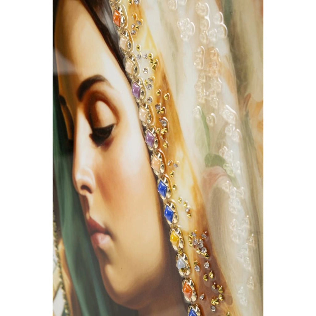 Dipinto su tela Madonna A soggetto sacro con cornice, 72x102 cm