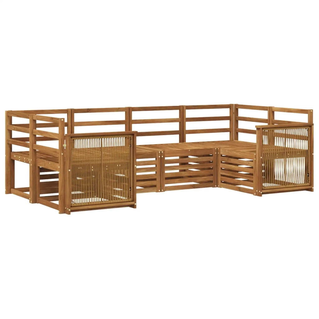 Set di divani da esterno 5 pcs Naturale 3384775