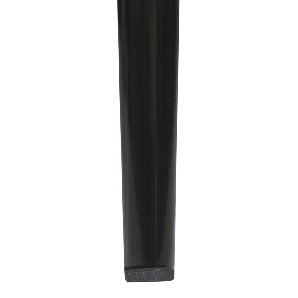 Set di 2 sedie da pranzo in metallo nero ecopelle bianca imbottitura del sedile con industriale stile glam