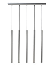 Lampada a sospensione moderna argento Sopel 5xG9 Sigma