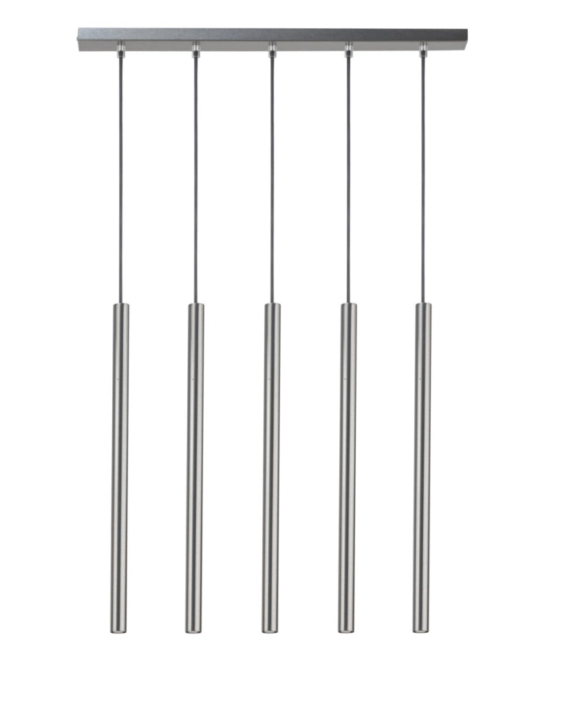 Lampada a sospensione moderna argento Sopel 5xG9 Sigma