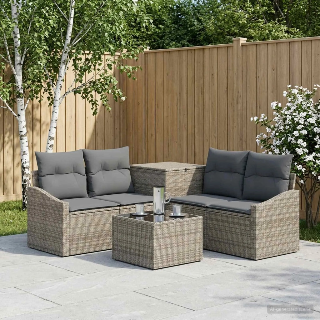 Set di divani 6 pz Grigio e Grigio Scuro 3447298