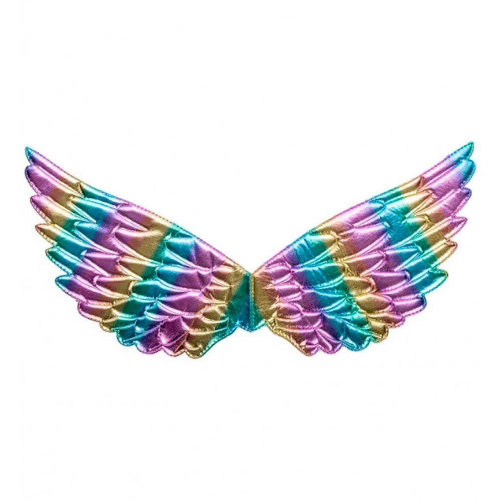 Trade Shop - Ali Di Angelo In Tessuto Multicolore H Cm. 18x44 Articolo Per Feste Carnevale -