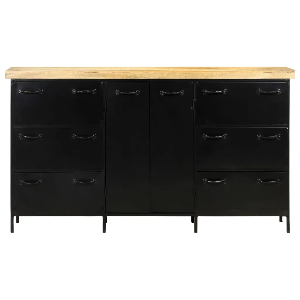 Credenza 140x38x76 cm in Legno di Mango Grezzo 323574