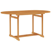 Set da Pranzo da Giardino 7 pz in Legno Massello di Teak 3059536