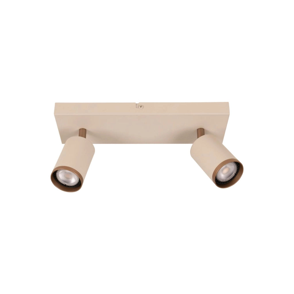 Faretto soffitto REGINA 2xGU10 taupe alluminio Lucide