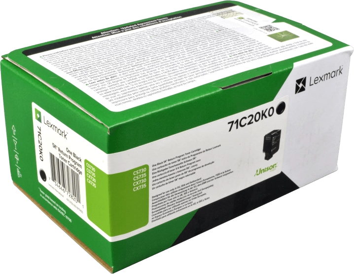 ORIGINAL Lexmark toner nero 71C20K0 CS/CX730 ~5000 Seiten