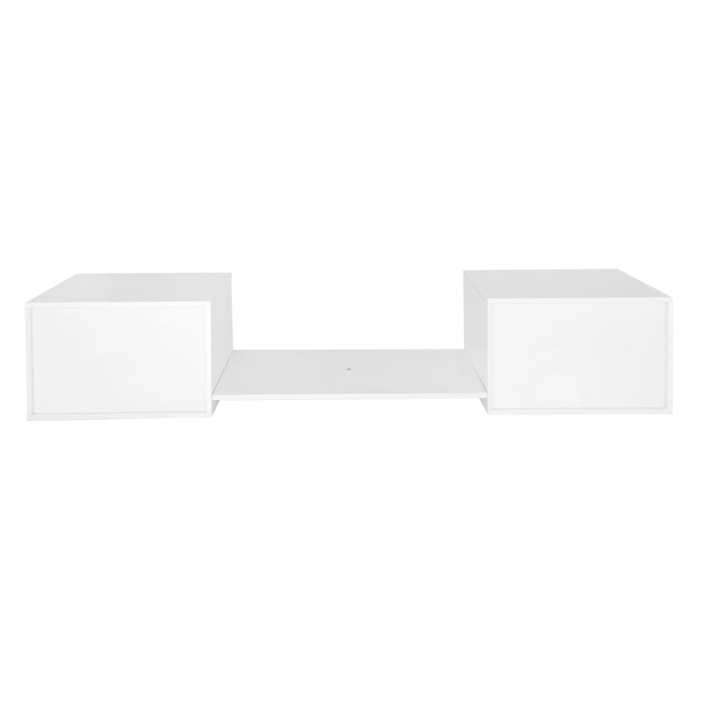 LETTO A CASTELLO 90x200 cm Bianco in Legno massello e MDF divisibile