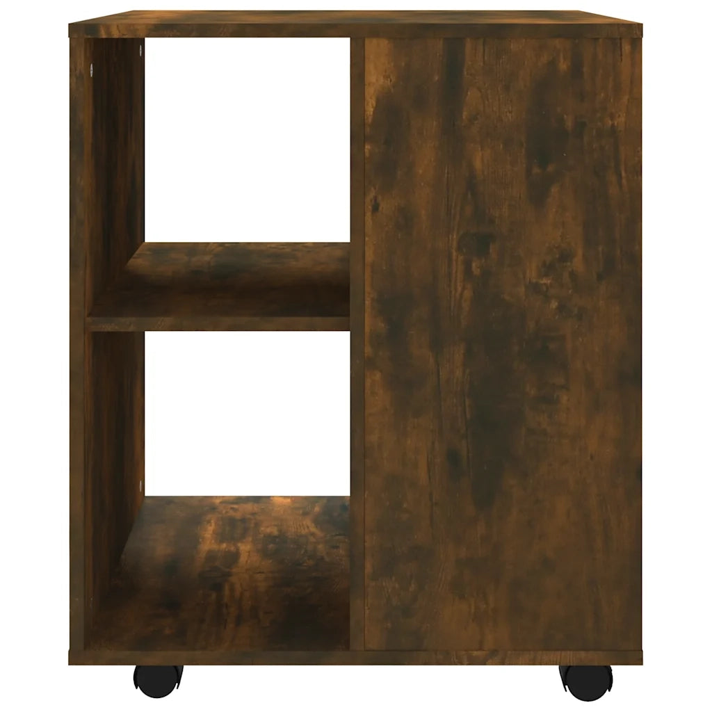 Armadietto con Ruote Rovere Fumo 60x53x72 cm Legno Multistrato 815969