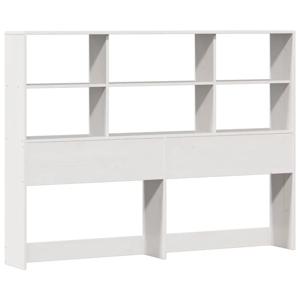 Letto Libreria senza Materasso Bianco 140x190 cm Legno di Pino 3322464