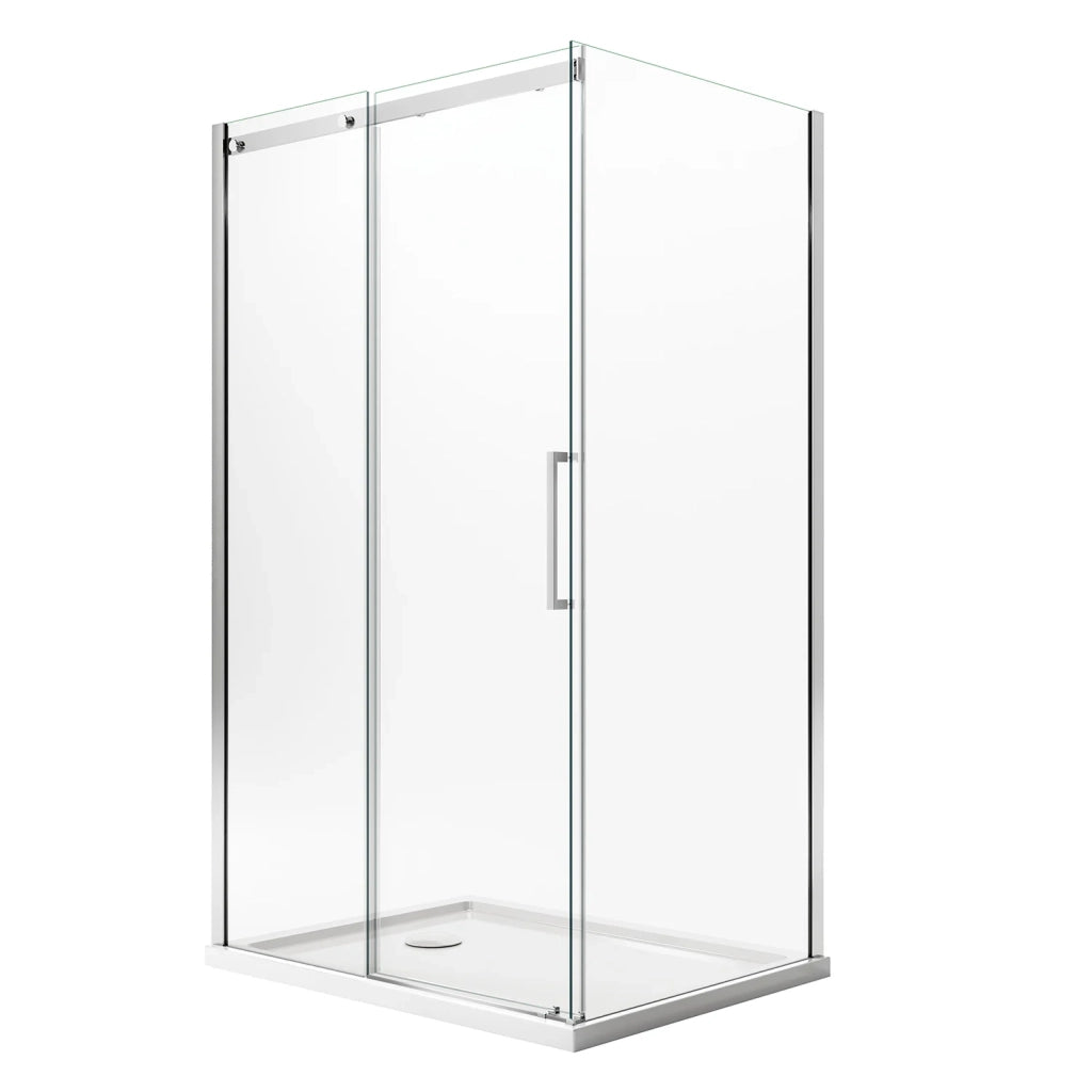 Box Doccia 75x100CM H200 Vetro Trasparente 8mm Versione Sinistra con EasyClean mod. Prime Duo 1 Anta