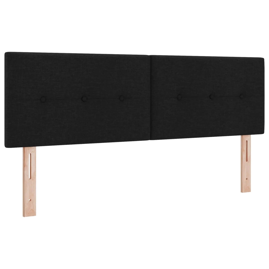 Letto con contenitore LED e materasso Nero 140 x 190 cm Tessuto 3459062