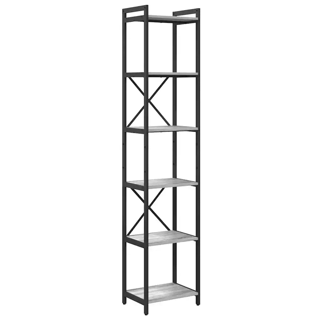 vidaXL Libreria Grigio sonoma 40 x 30 x 188 cm Legno multistrato