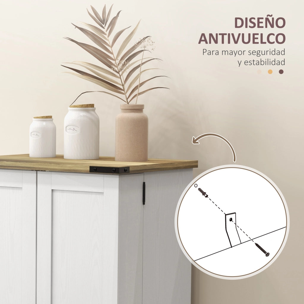 Armadio dispensa con ante ¨C zephmum ¨C crema 60x40x104 cm