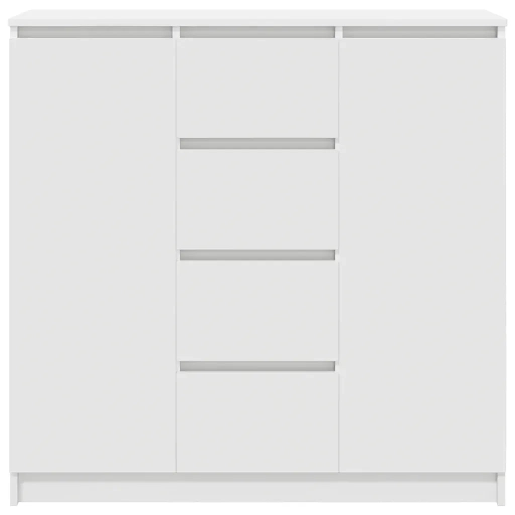 Credenza con Cassetti Bianco 100,5x35x98,5 cm Legno Multistrato 3328453