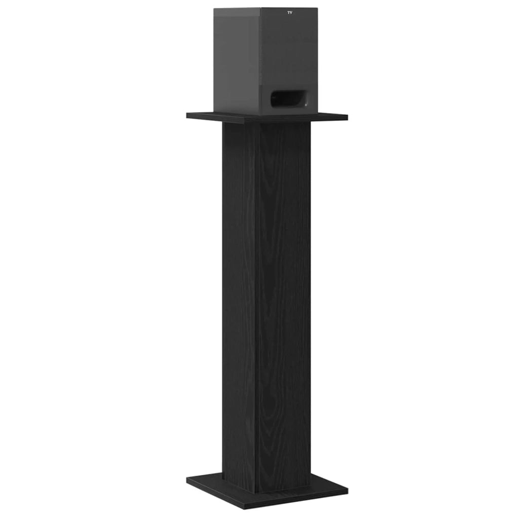 Supporti per Altoparlanti 2 pcs Rovere Nero 30 x 30 x 95 cm 868057