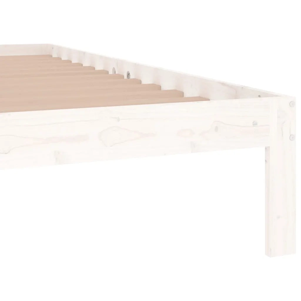 Giroletto Bianco in Legno Massello 120x190 cm Small Double 810336