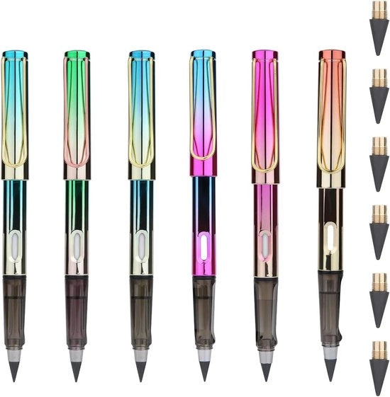 Pentagrafo Plus - Penna con Gomma e 6 Punti di Ricambio Infiniti per Scrivere e Disegnare a Casa e a Scuola