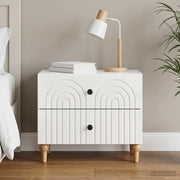 Armadio da Notte con cassetto Bianco Lucido 62 x 34,5 x 48 cm 894089