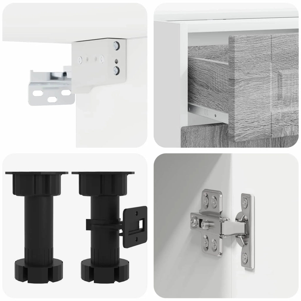 Unità Cucina PORTO 8 pcs Sonoma grigio Legno ingegnerizzato 3438179