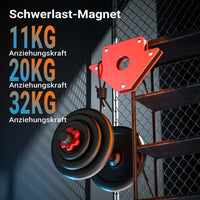 12x Magnete per saldatura con forza di tenuta di 11/20/32 kg, dimensioni compatte, Angolo di saldatura a 45°, 90° e 135°, tiene uniti i pezzi da saldare