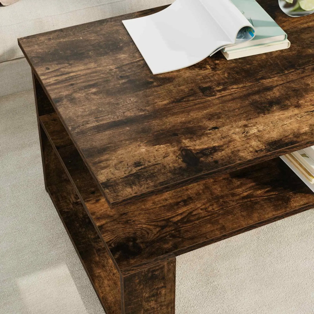 Tavolino da salotto Rovere fumé 90 x 50 x 40 cm