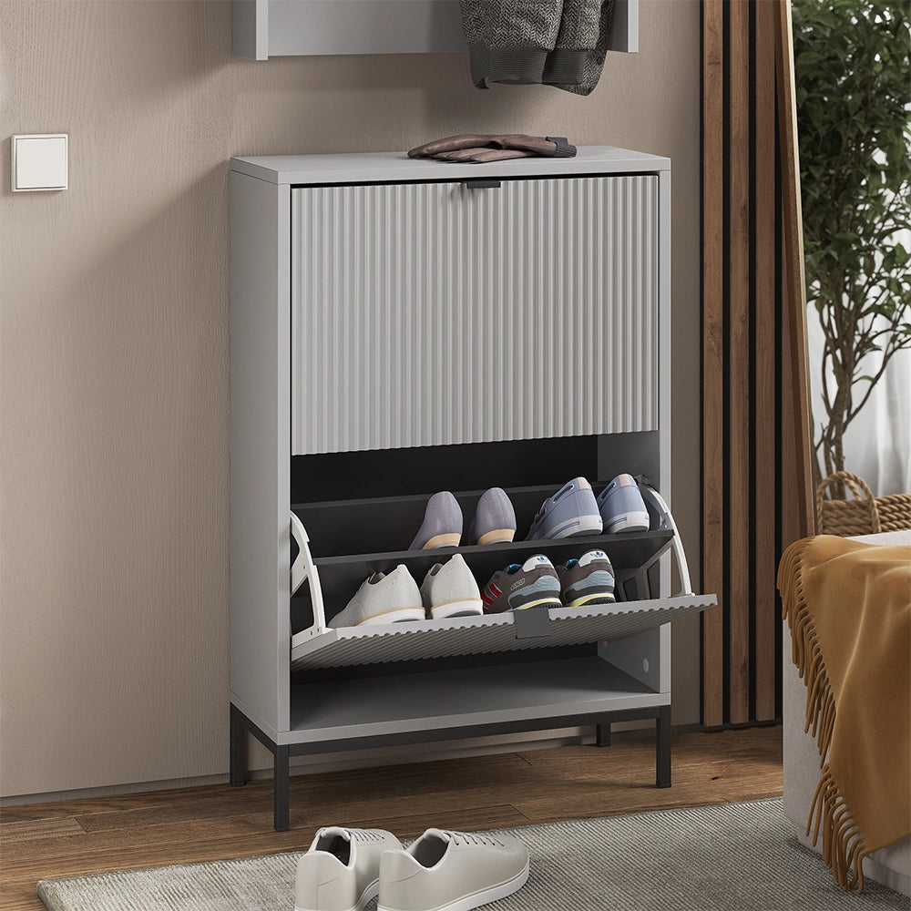 Vicco Armadio da ingresso Grigio 60 x 92 cm Set, 2 parti