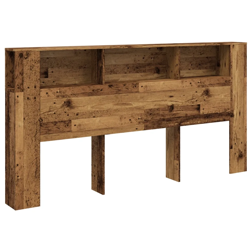 Testiera Contenitore-Testata contenitore Legno Antico 200x18,5x102,5cm Truciolato