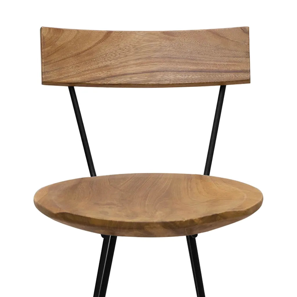 Sgabelli da Bar 2 pz in Legno Massello di Teak 285205