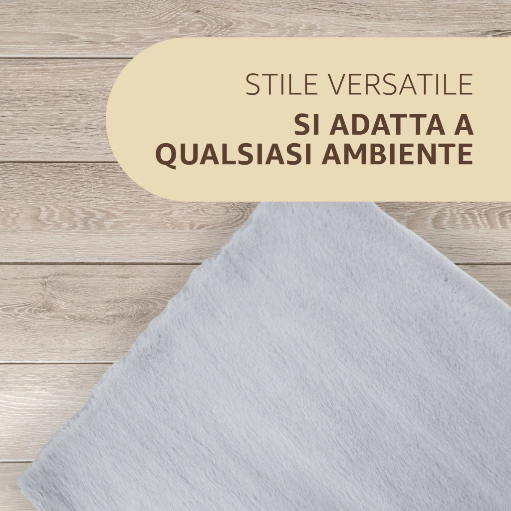 SONIT - 2x Tappeto Scendiletto Moderno 50x80cm - Tappeto per Camera e Salotto - Tappeto Scendiletto Assorbente e Antiscivolo - Tappeto Morbido Colore: GRIGIO