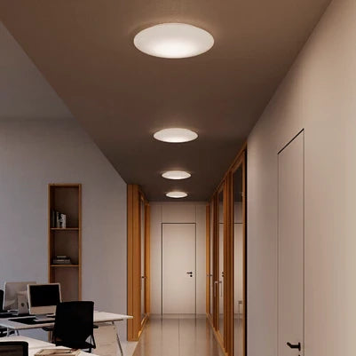 Mentos parete/soffitto ø.350x86mm. sensor 16,0w led 22/27/30/40k -ip20- b.co op.,vtr.b.co