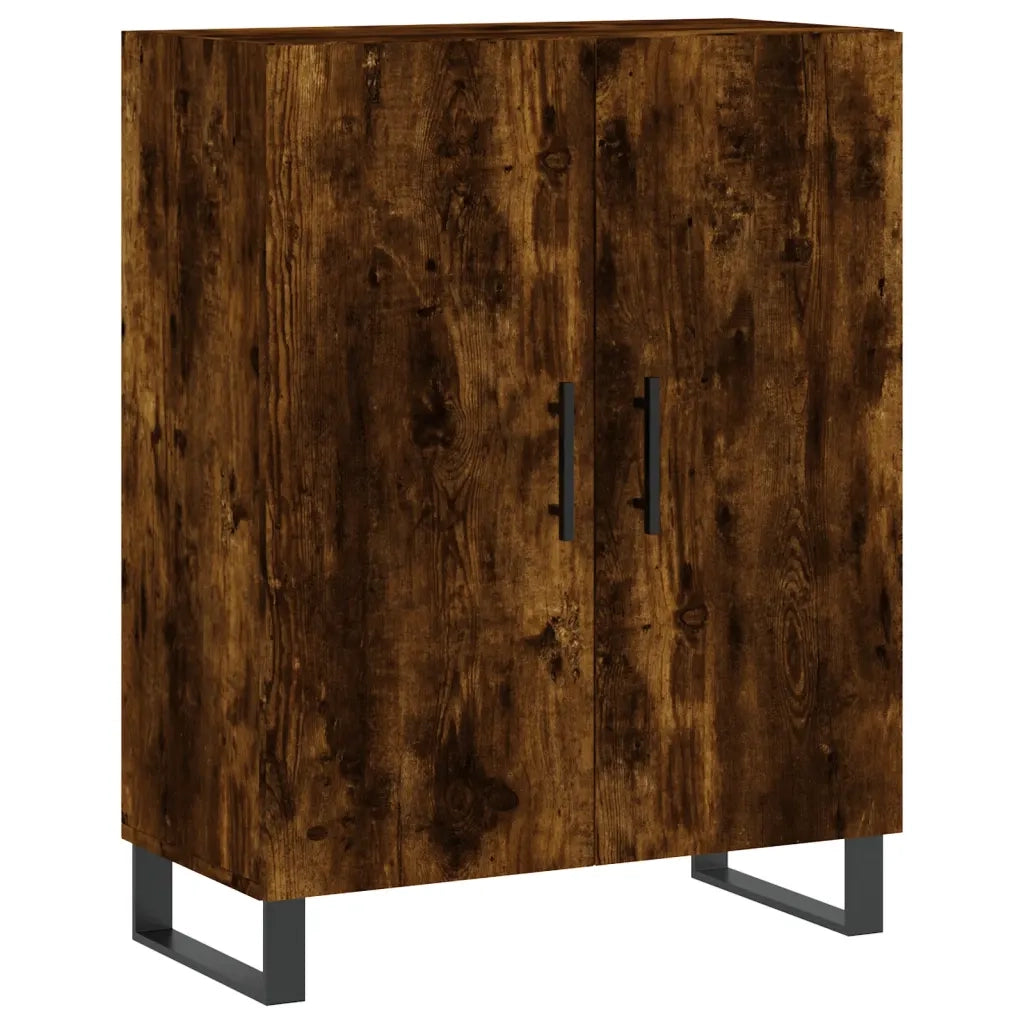 Credenza-Buffet-Armadio da cucina Rovere Fumo  69,5x34x180 cm in Legno Multistrato 720265