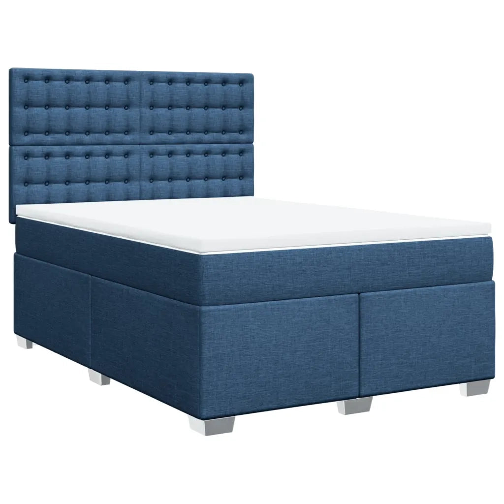 Giroletto a Molle con Materasso Blu 160x200 cm in Tessuto 3290559