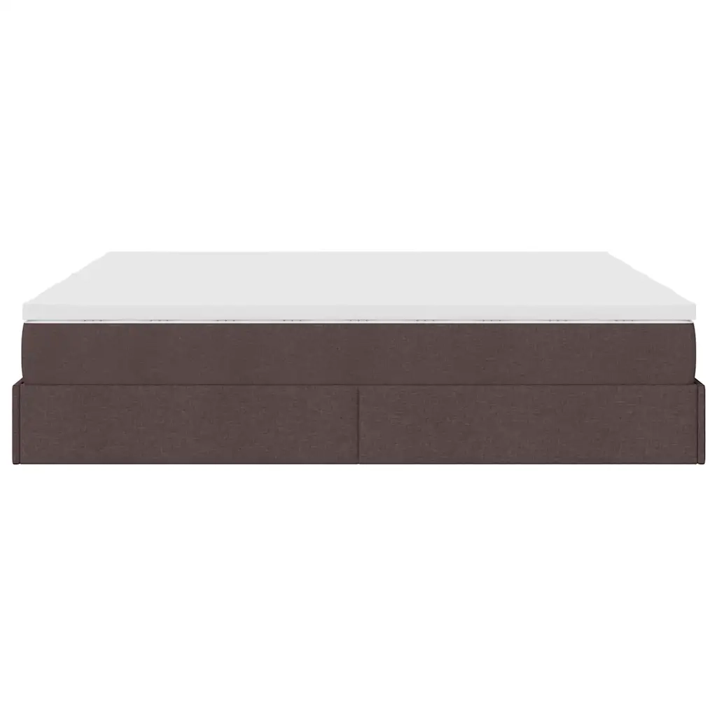 Struttura Letto Pouf con Materassi 160x200 cm in Tessuto 3311237