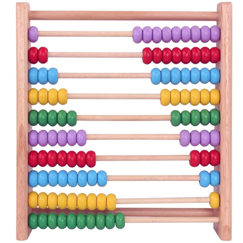 Trade Shop - Pallottoliere Abaco Classico Con Telaio In Legno Con Perline Wooden Toys -