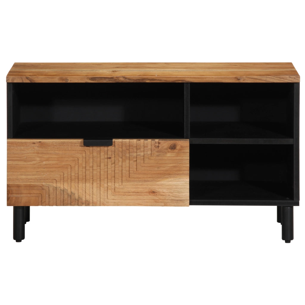 Mobile TV  80x33,5x46 cm in legno massello di acacia