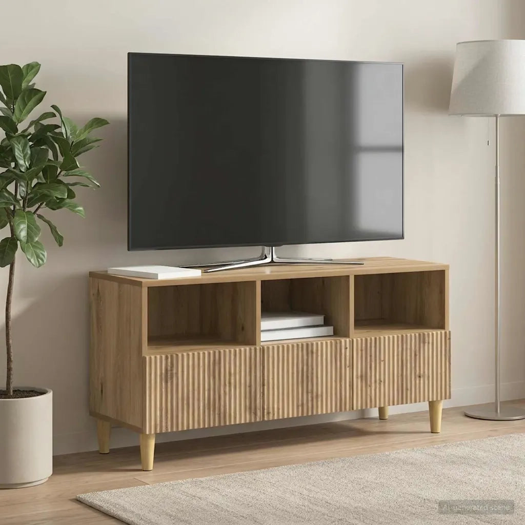 Mobile TV con cassetto Rovere Artigianale 102 x 34,5 x 50 cm 894684