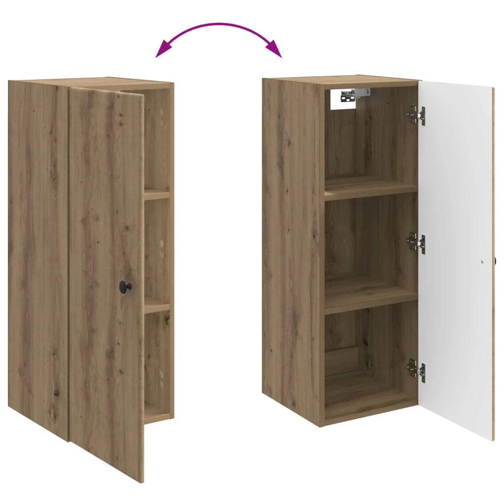 Mobiletto a muro Rovere Artigianale 33 x 34,5 x 90 cm