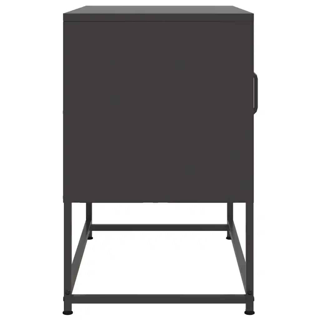 vidaXL Mobile TV Nero 68x39x60,5 cm in Acciaio
