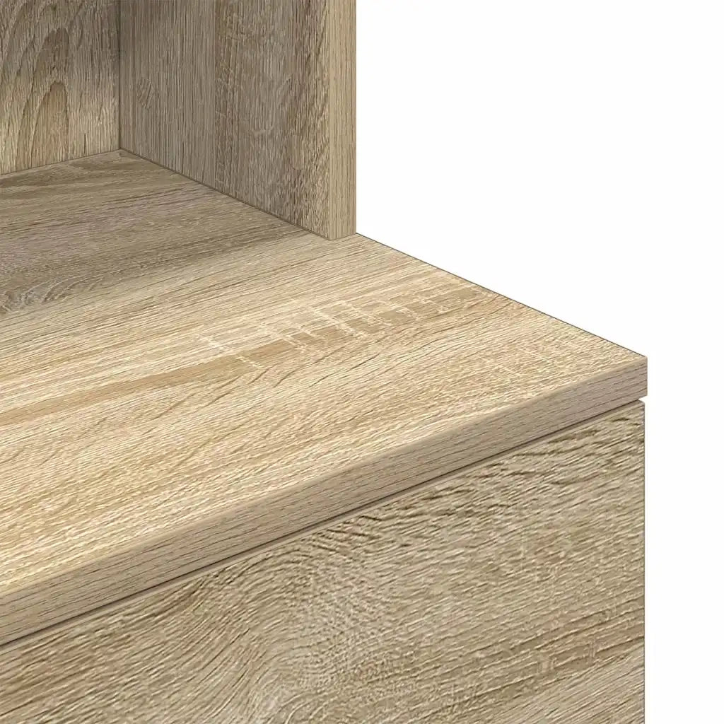 vidaXL Comodino Rovere Sonoma 39x35x125 cm in Legno Multistrato