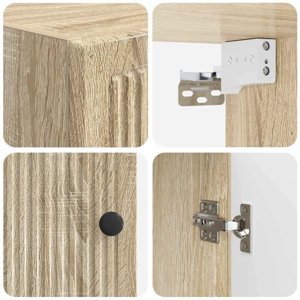 Armadio da bagno a muro EDE Rovere Sonoma 30 x 31 x 59 cm 895927
