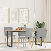 vidaXL Sedie da Pranzo 4 pz Grigio Nuvola in Tessuto