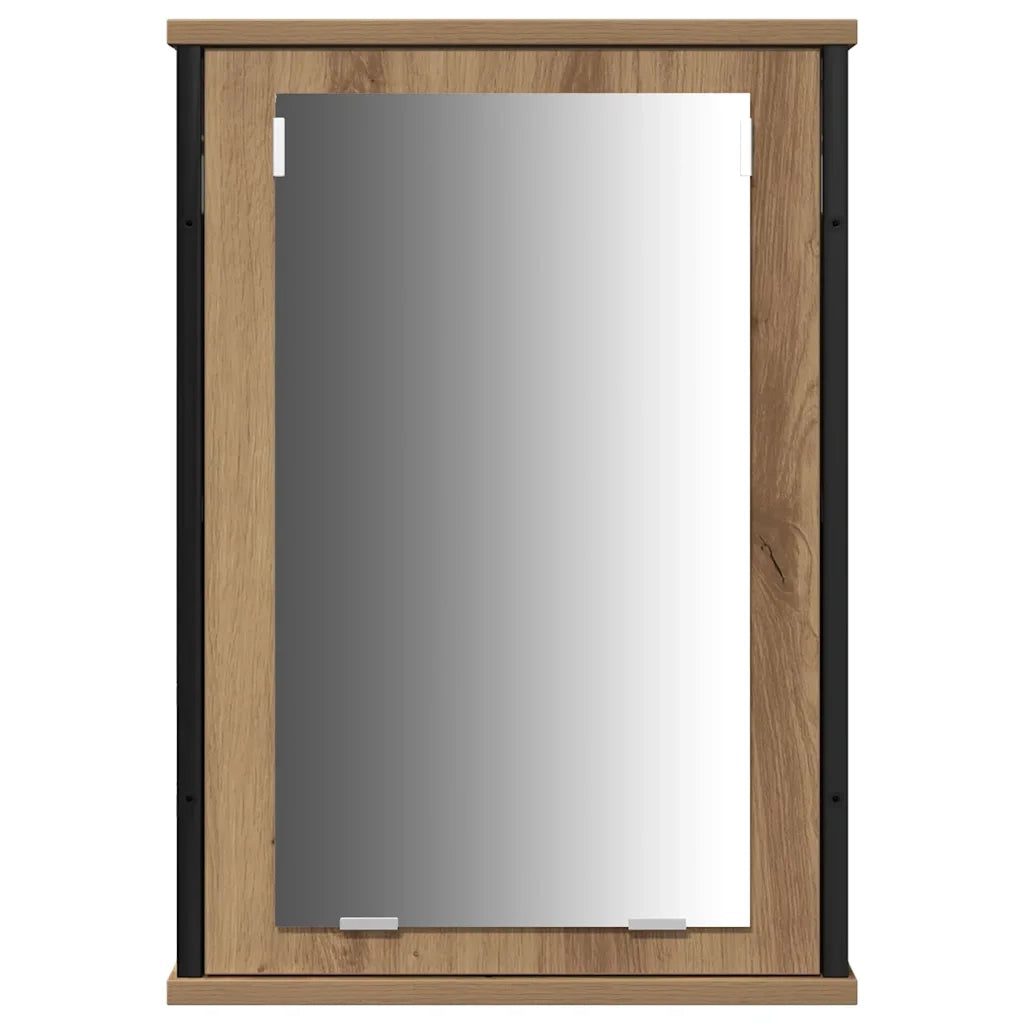 Set di mobili per il bagno con porta 4 pcs Rovere artigianale 3334420