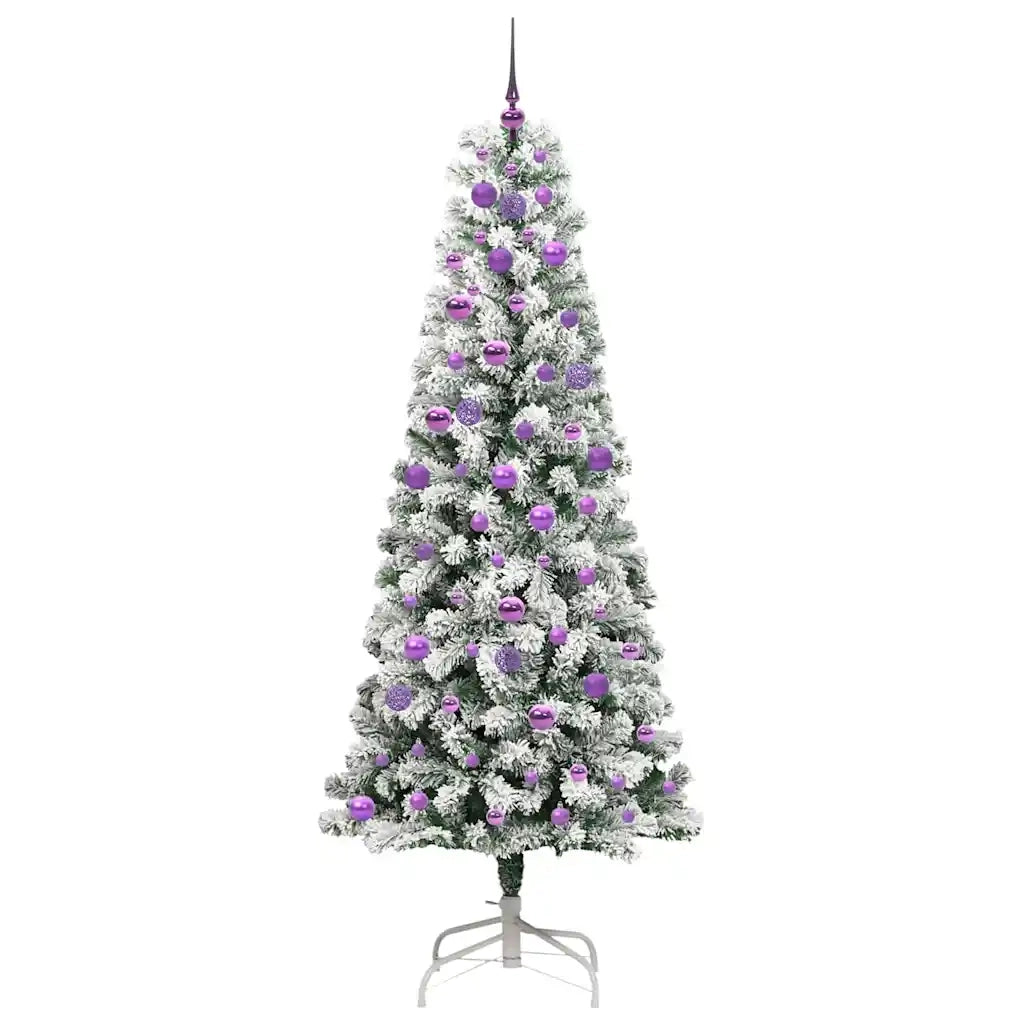 Albero di Natale | Decorazioni natalizie Artificiale con Rami Pieghevoli 210 cm